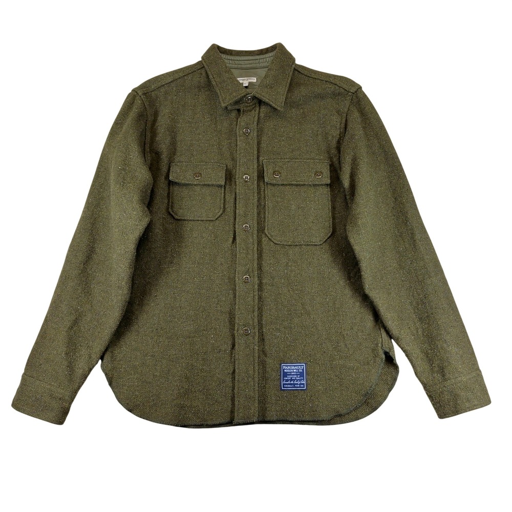 Engineered Garments x Faribault Wool CPO Blanket Shirt Jacket Mens Large USA